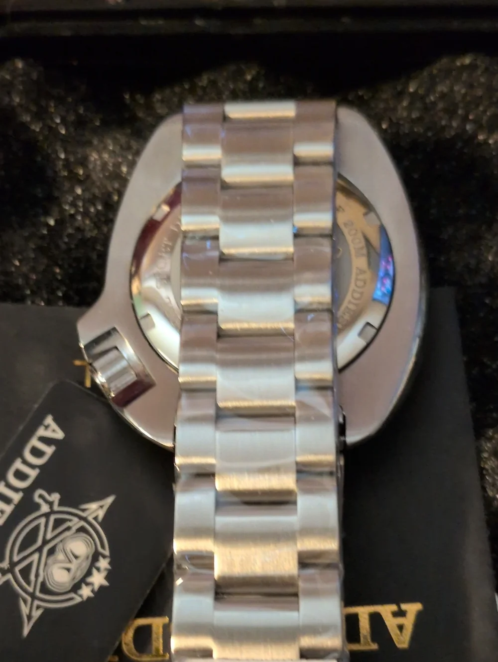 Men’s Blue Dive Watch Stainless Steel Bracelet sapphire crystal ceramic bezel